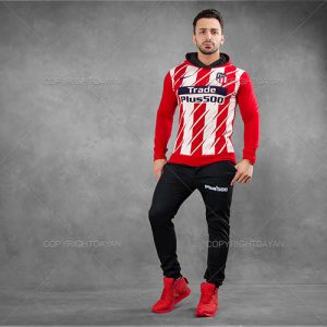 ست سویشرت شلوار Plus 500 کفش ساقدار Paramata (قرمز)
