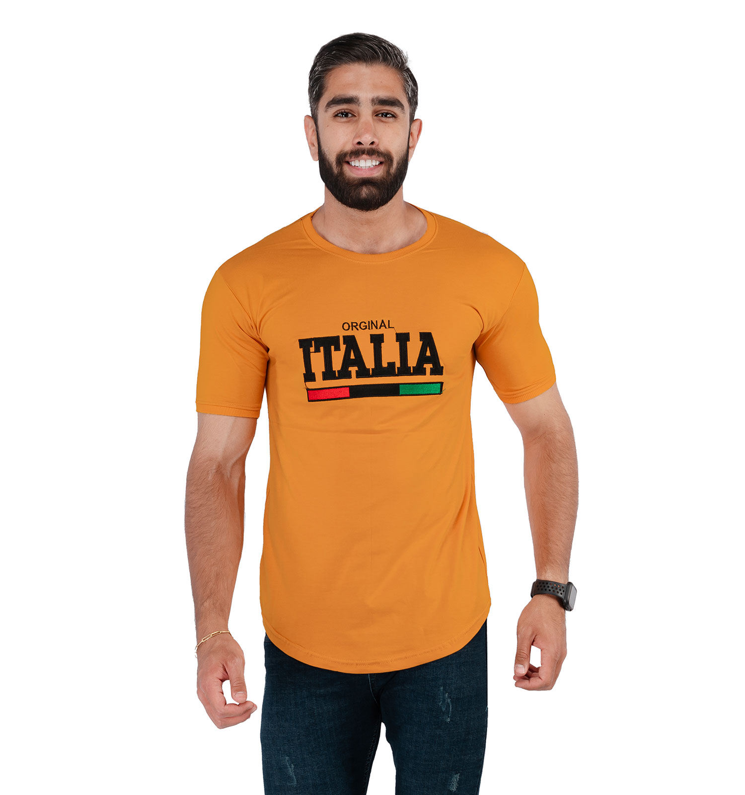 تیشرت مردانه یقه گرد Italia مدل 38074