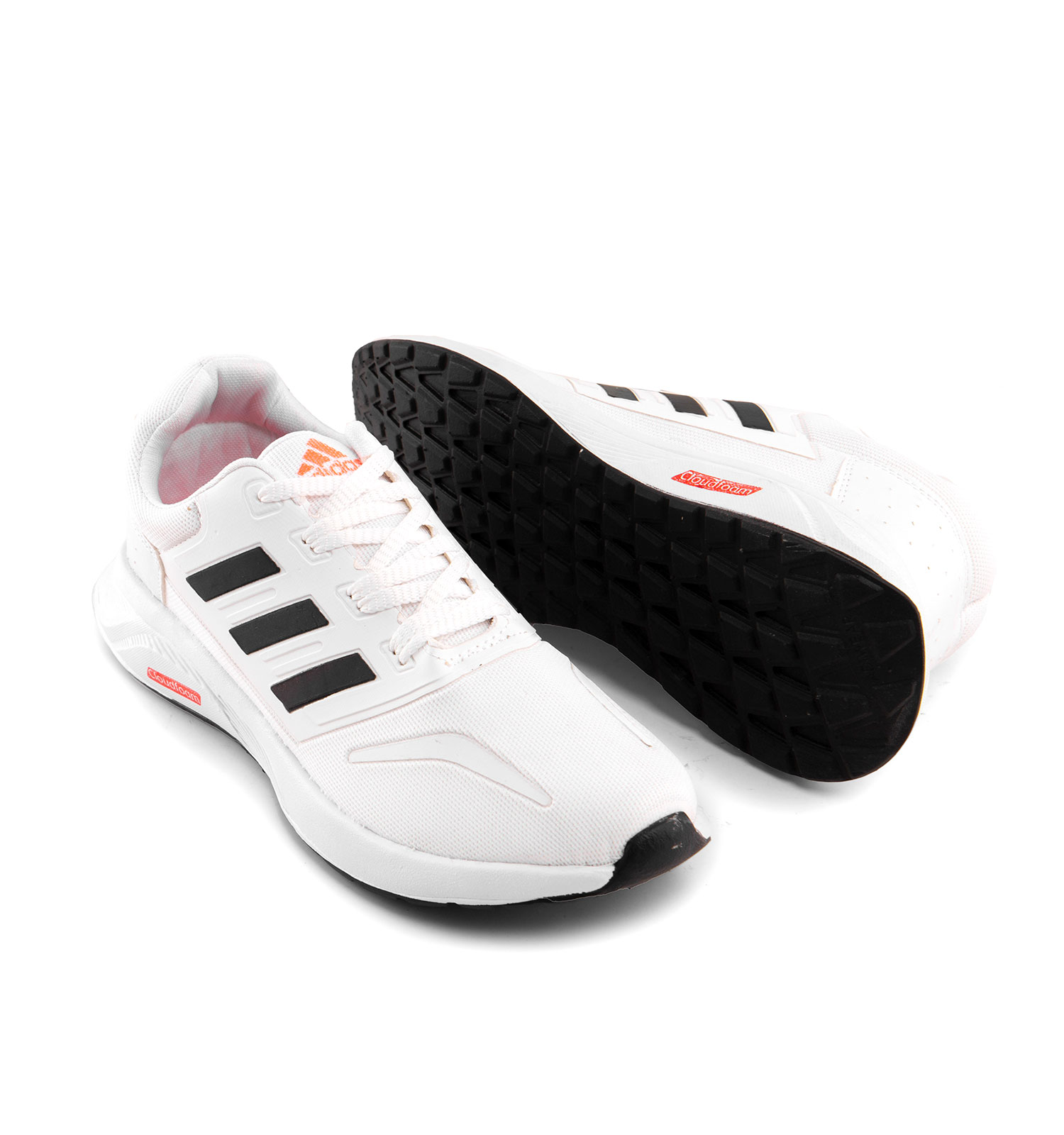 کفش اسپرت Adidas مردانه سفیدبندی مدل 43318