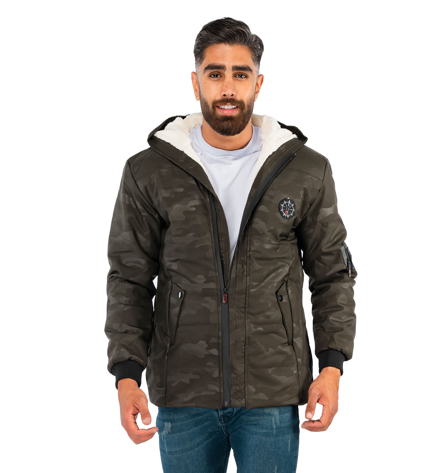کاپشن مردانه طرح چریکی Kiyan مدل 39016