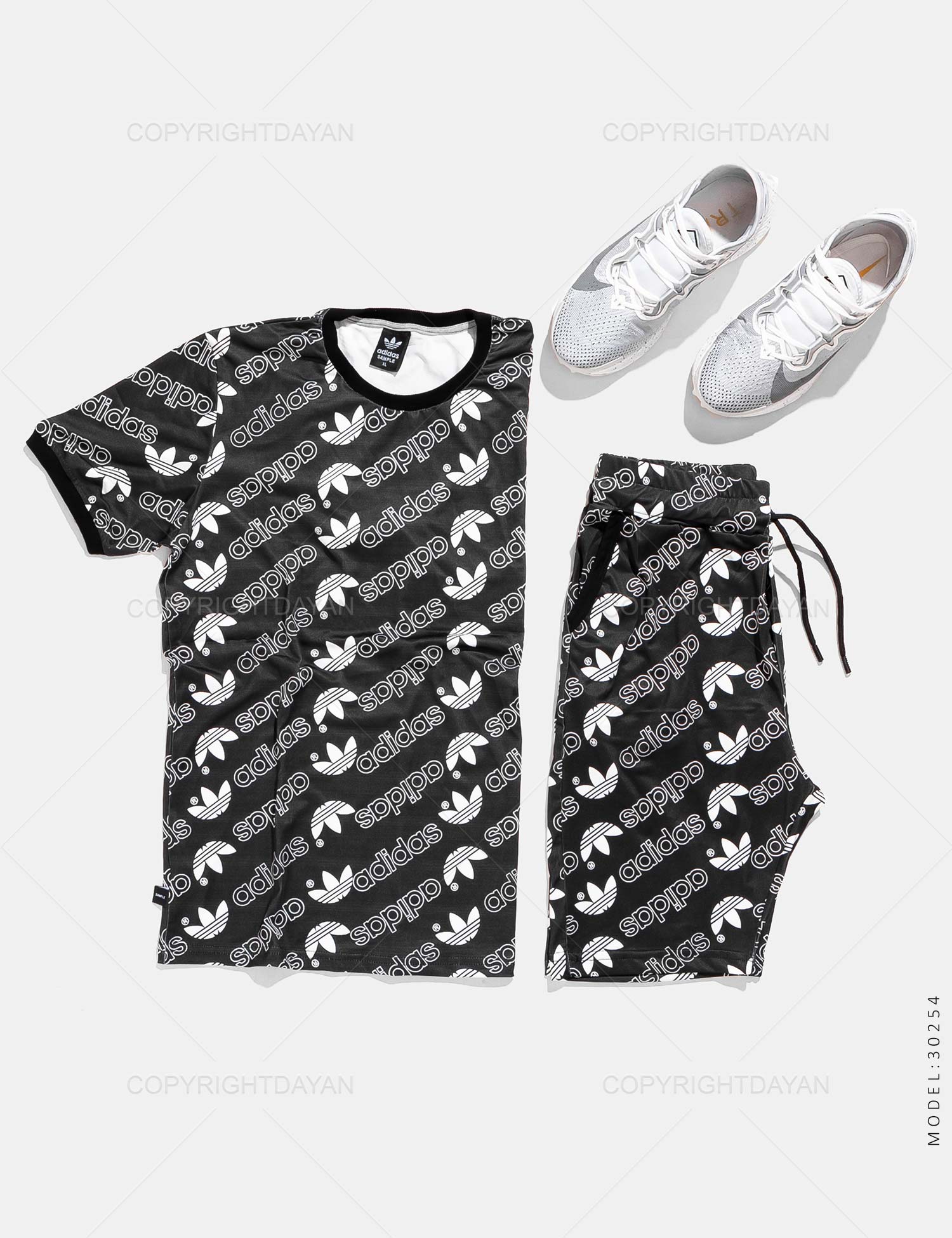 ست تیشرت شلوارک مردانه Adidas مدل 30254