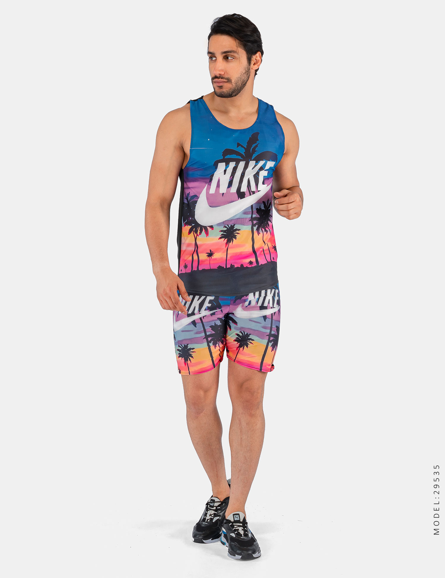 ست رکابی شلوارک مردانه Nike مدل 29535