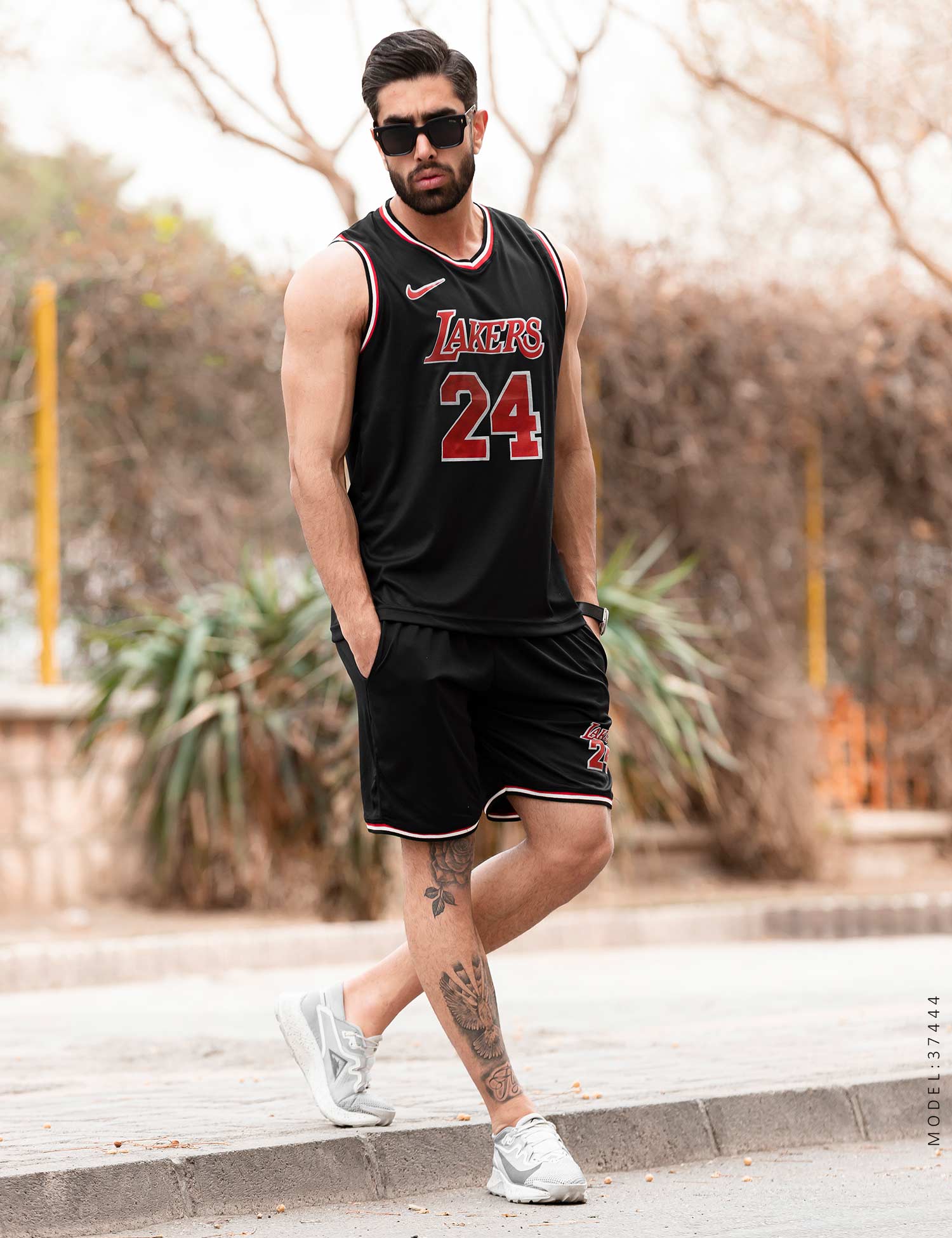 ست رکابی شلوارک مردانه Jordan مدل 37444