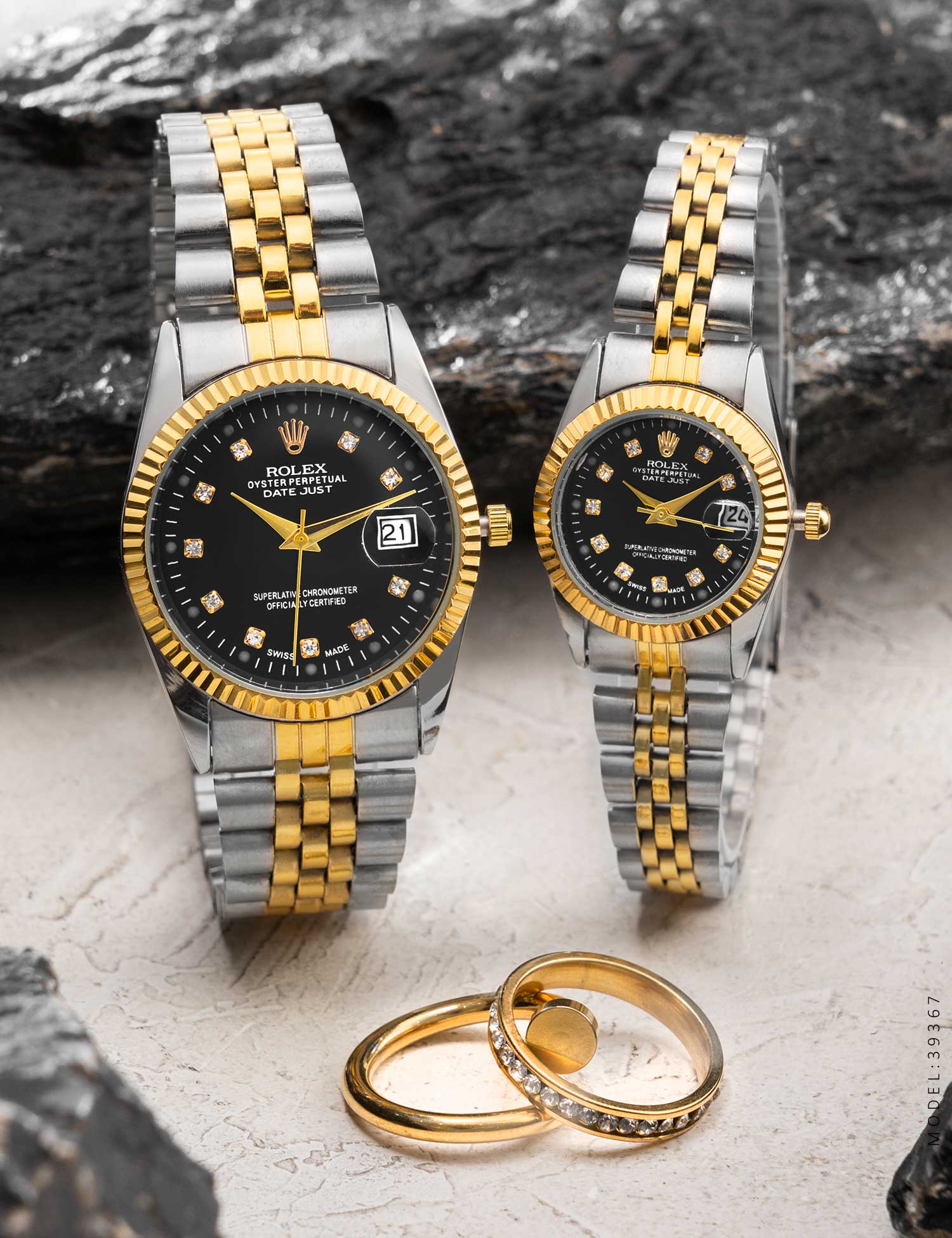 ست ساعت مچی استیل Rolex مدل 39367