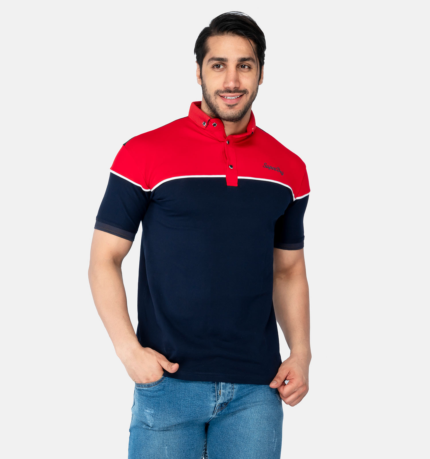 پولوشرت مردانه دو رنگ Superdry مدل 29256