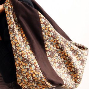 کیف دست ساز چرم پارچه MK 22