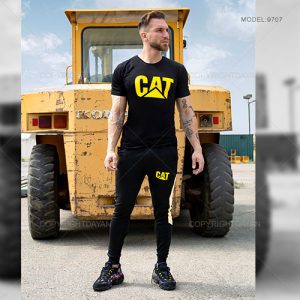 ست تیشرت شلوار مردانه Cat مدل A 9707