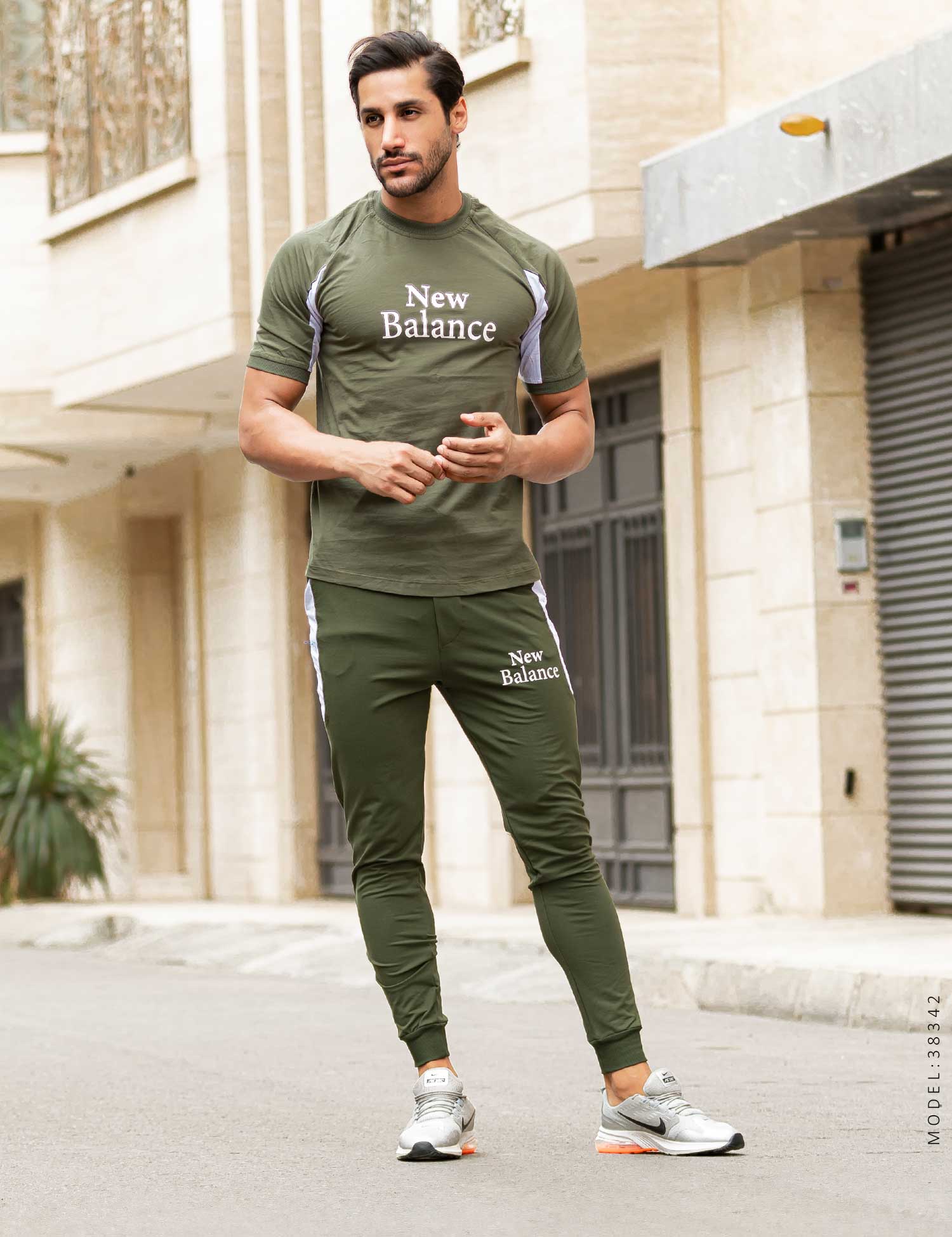 ست تیشرت شلوار مردانه New Balance مدل 38342