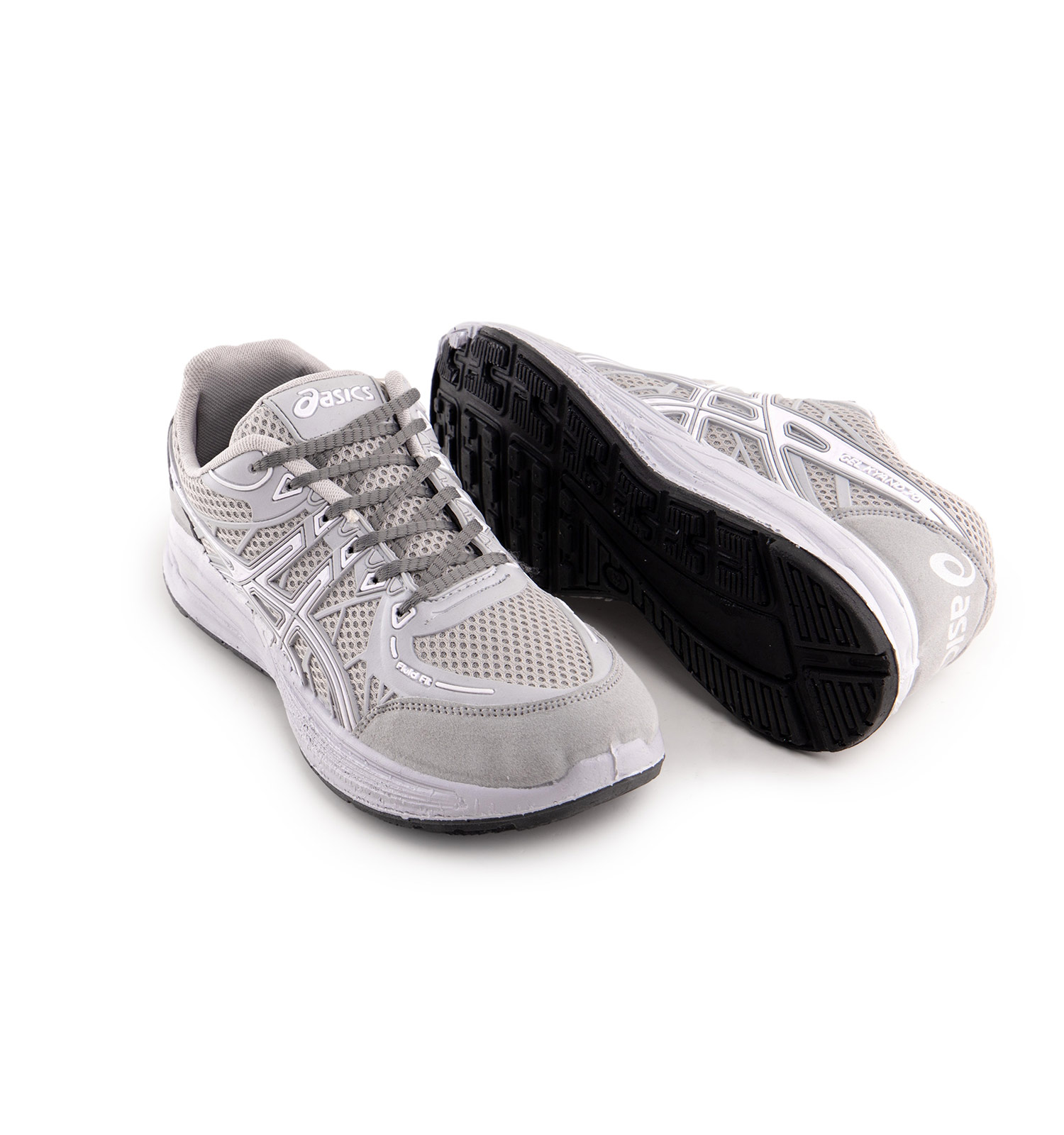 کفش اسپرت Asics مردانه طوسی بندی مدل 43089