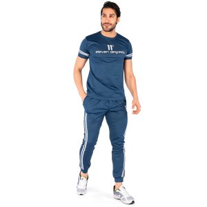 ست تیشرت شلوار مردانه آستین کوتاه ساده یقه گرد مدل 43967