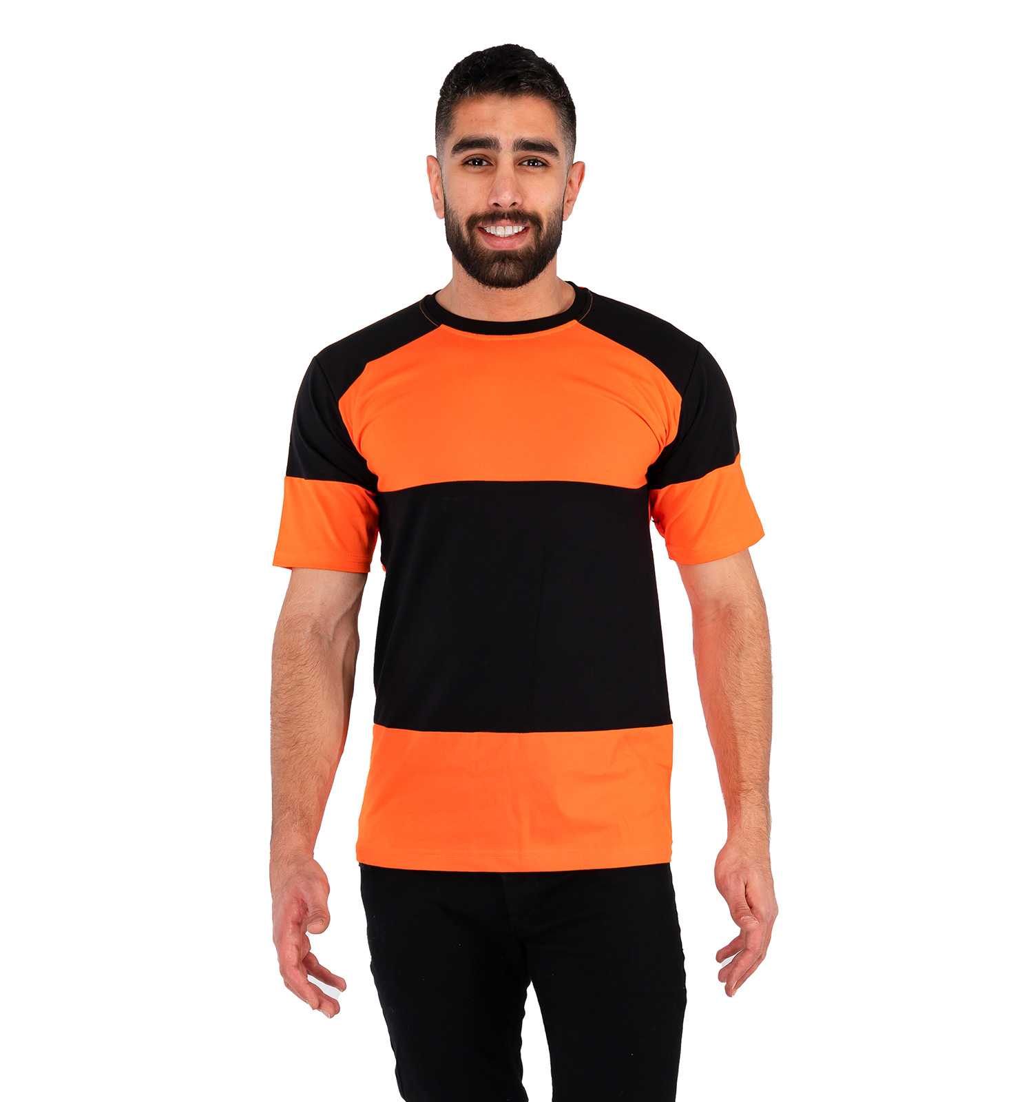 تیشرت یقه گرد مردانه ساده مدل 42737