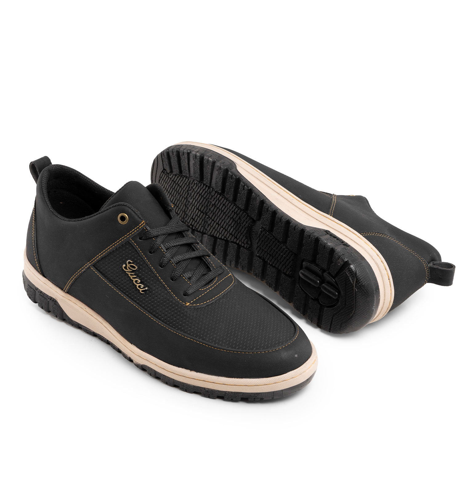 کفش روزمره مردانه Gucci چرم مصنوعی مشکی مدل 43944