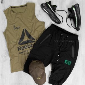 ست رکابی شلوارک مردانه Reebok مدل 14674