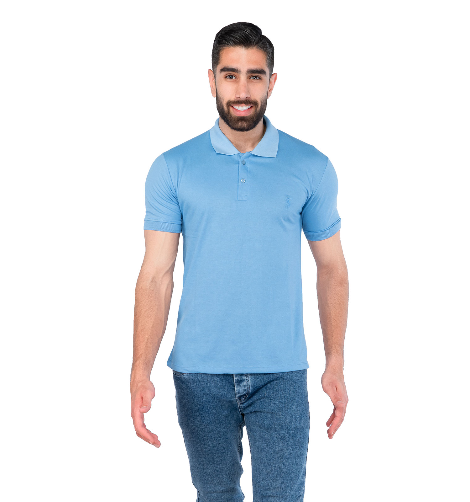 تیشرت Polo مردانه یقه دار ساده مدل 44620