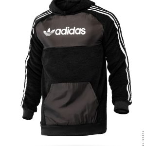 هودی مردانه کلاهدار مشکی Adidas مدل 32204