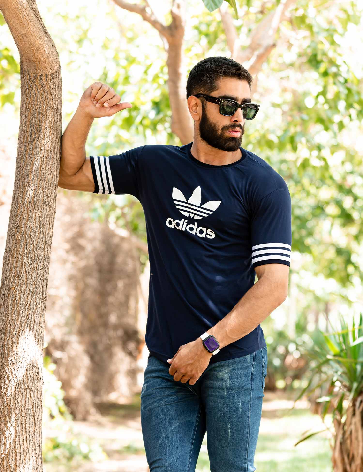 تیشرت مردانه یقه گرد Adidas مدل 38286