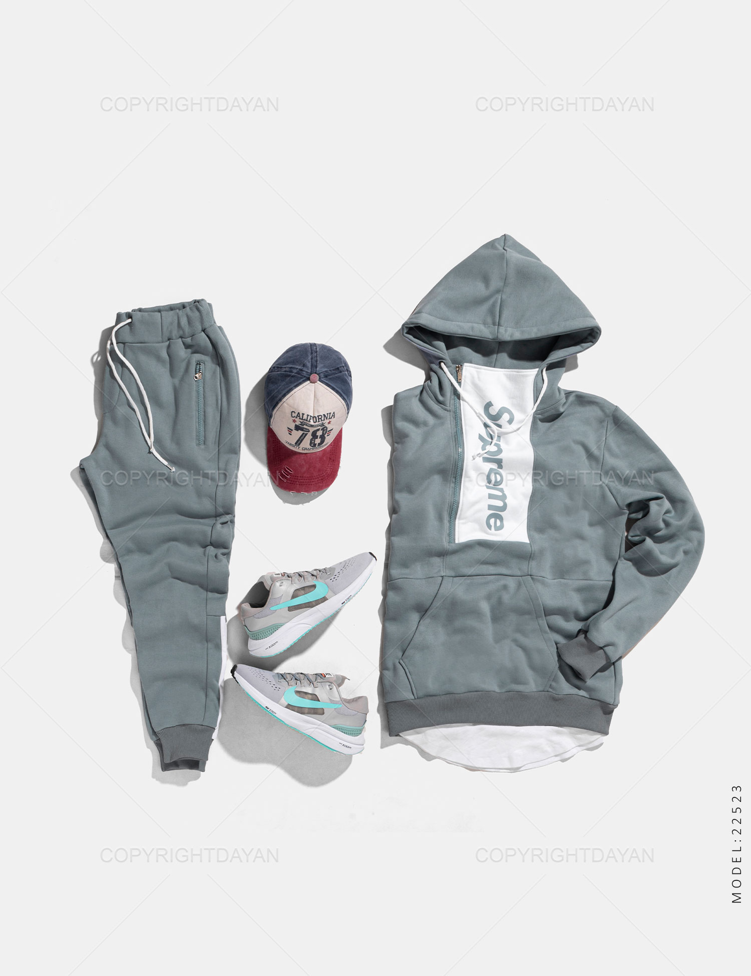 ست سویشرت شلوار مردانه Supreme مدل 22523