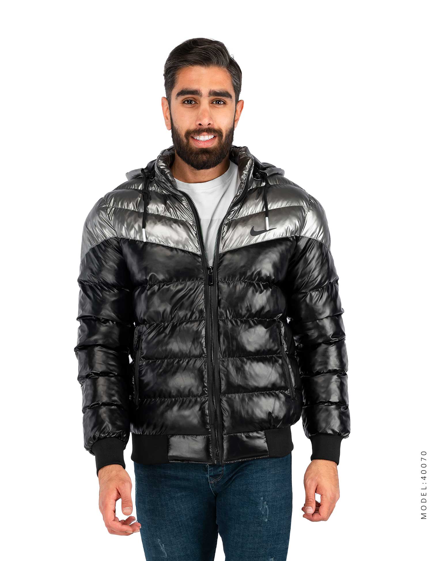 کاپشن مموری مردانه بادی Nike مدل 40070