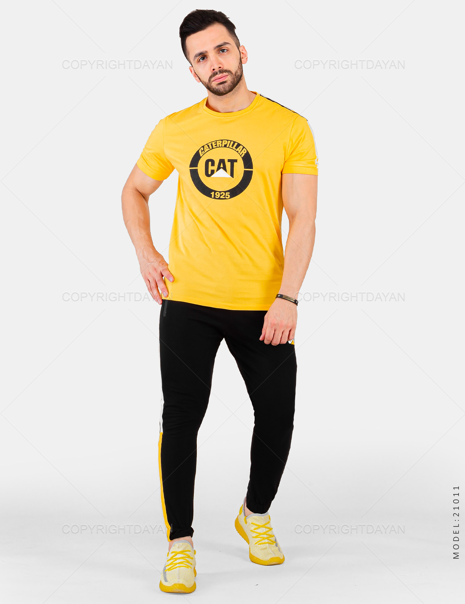 ست تیشرت شلوار مردانه Cat مدل 21011