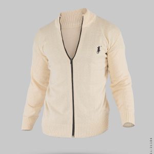 ژاکت بافت مردانه زیپ دار یقه ایستاده Polo مدل 31184