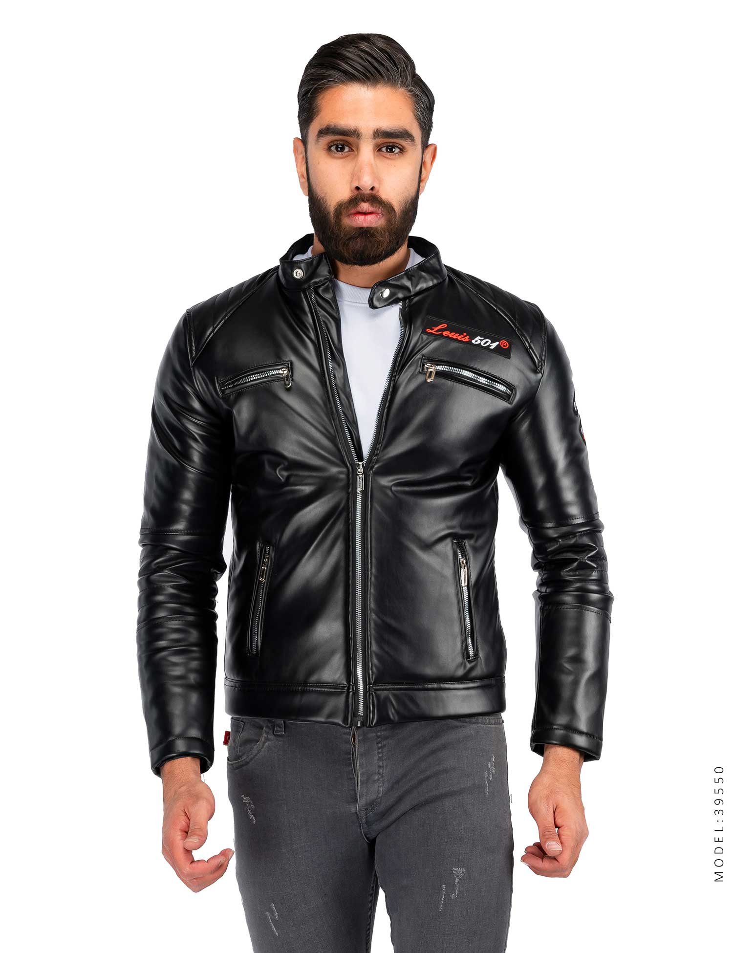کاپشن چرم مردانه Stark مدل 39550