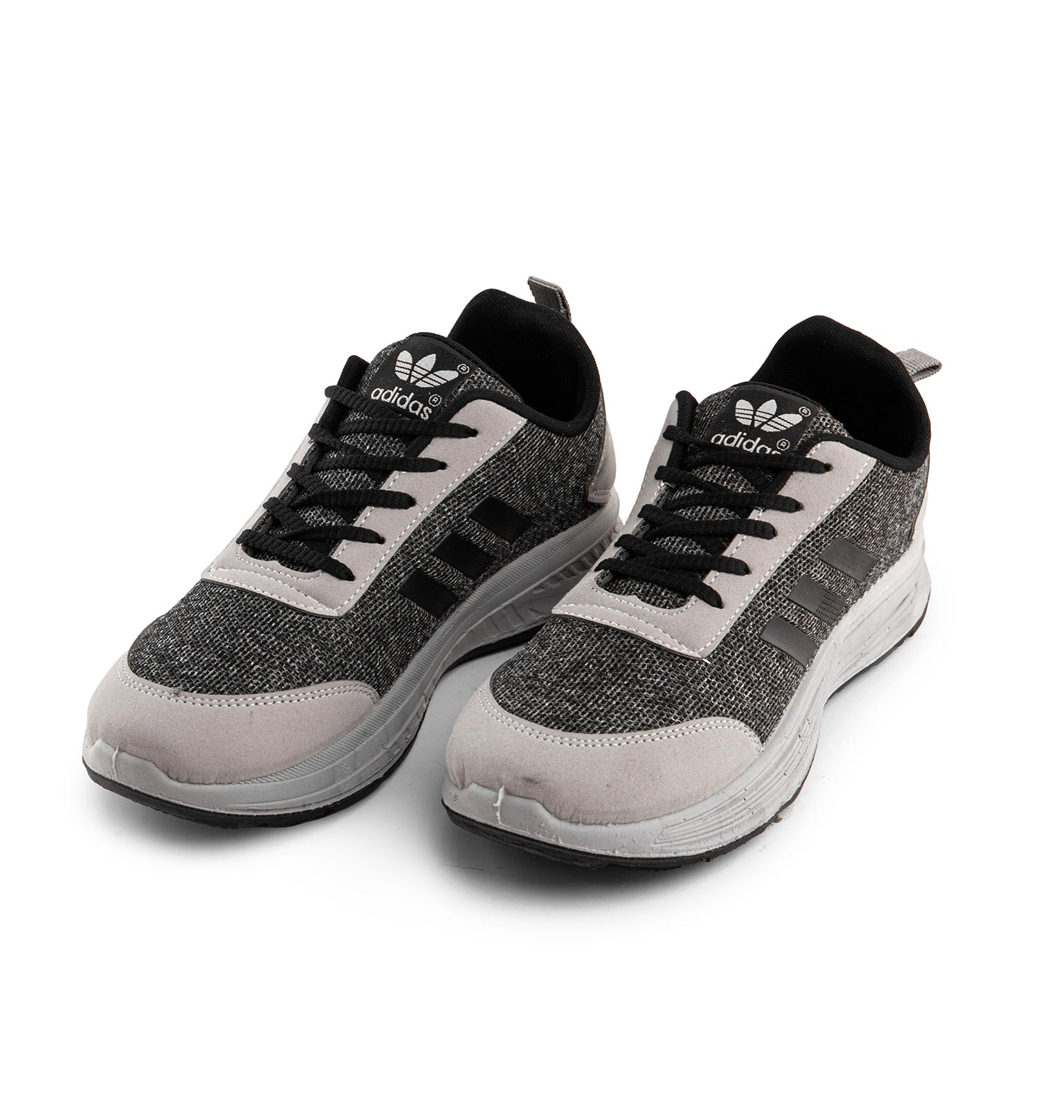 کفش اسپرت Adidas مردانه طوسی بندی مدل 43078