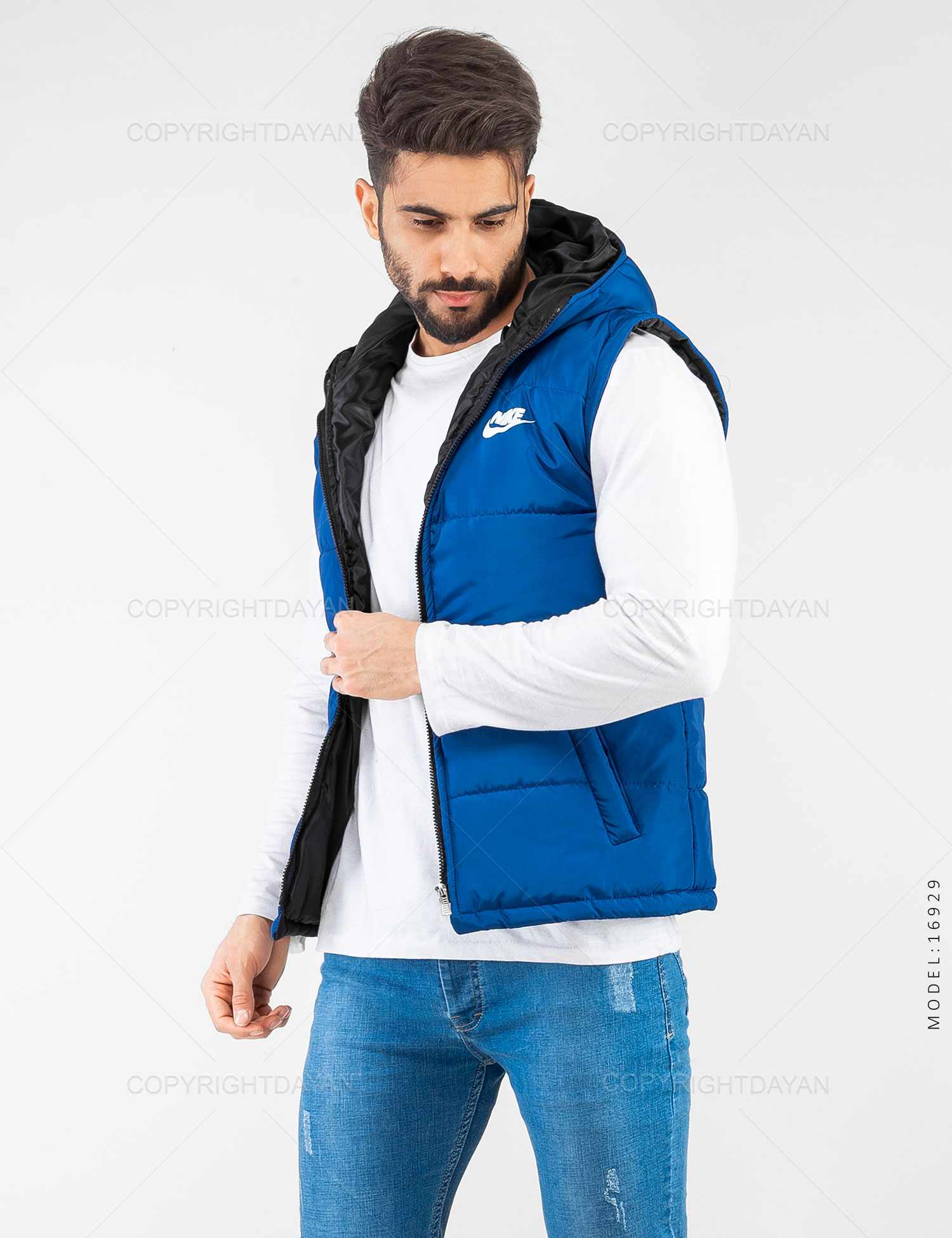 کاپشن آستین حلقه ای مردانه Nike مدل 16929