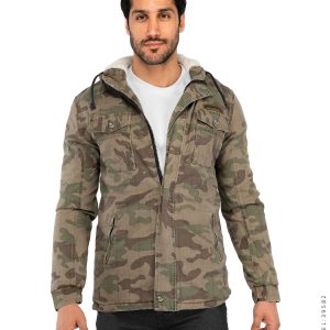 کاپشن کتان مردانه چریکی Kiyan مدل 39582