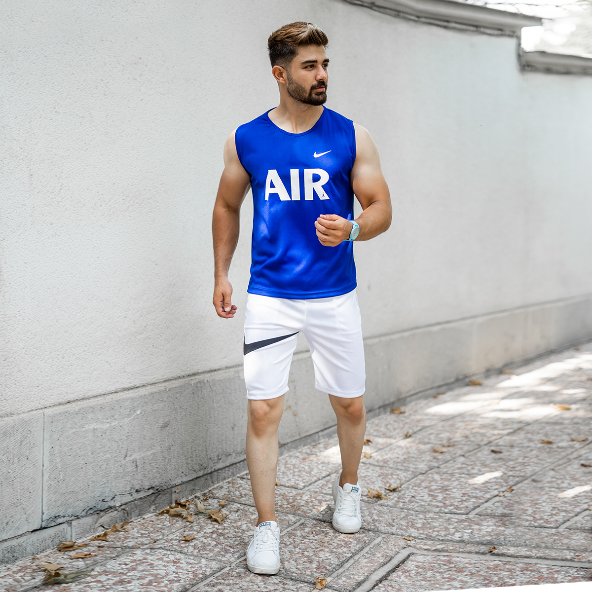 ست رکابی شلوارک Nike Air مردانه مدل Milano