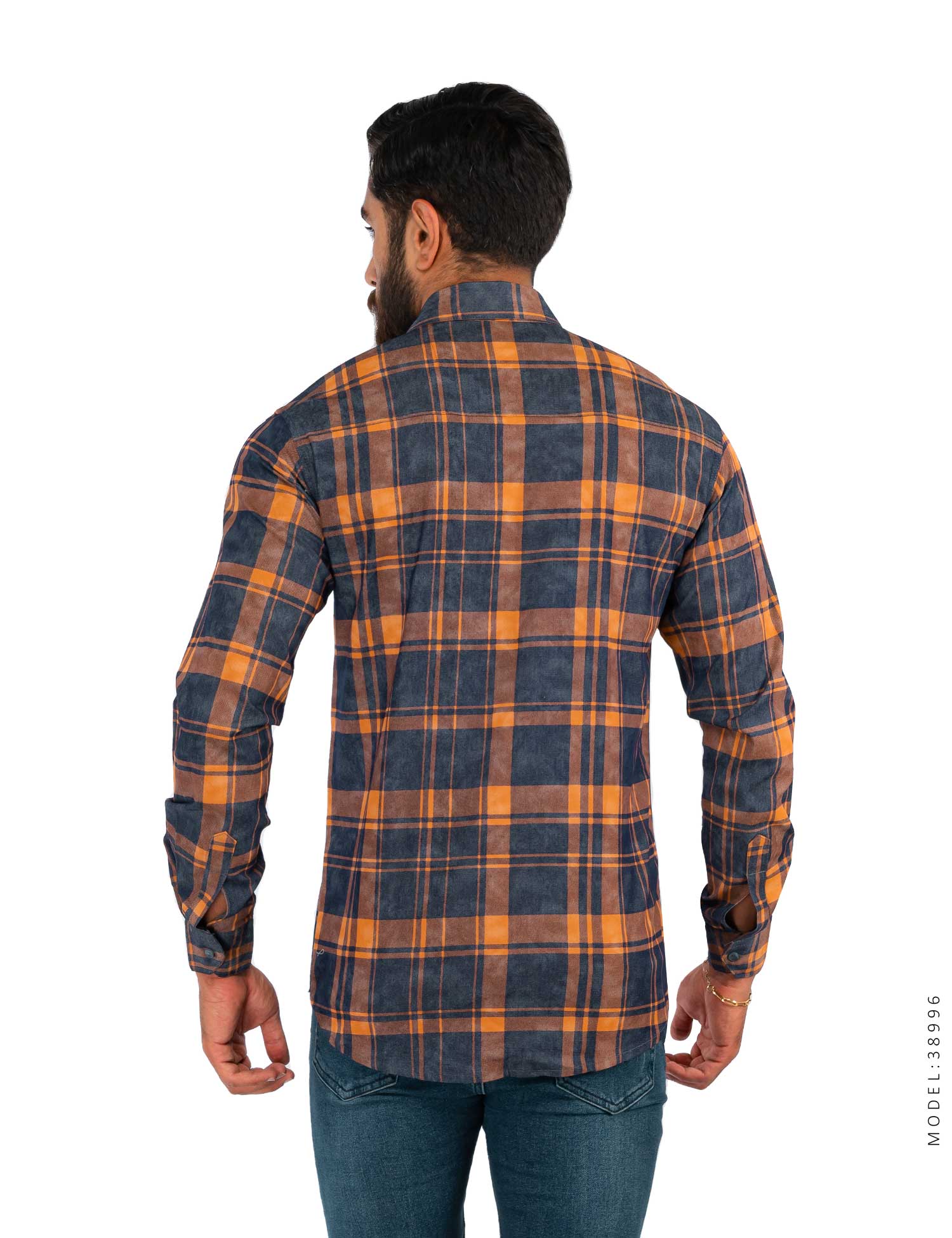 پیراهن مردانه چهارخانه Polo مدل 38996