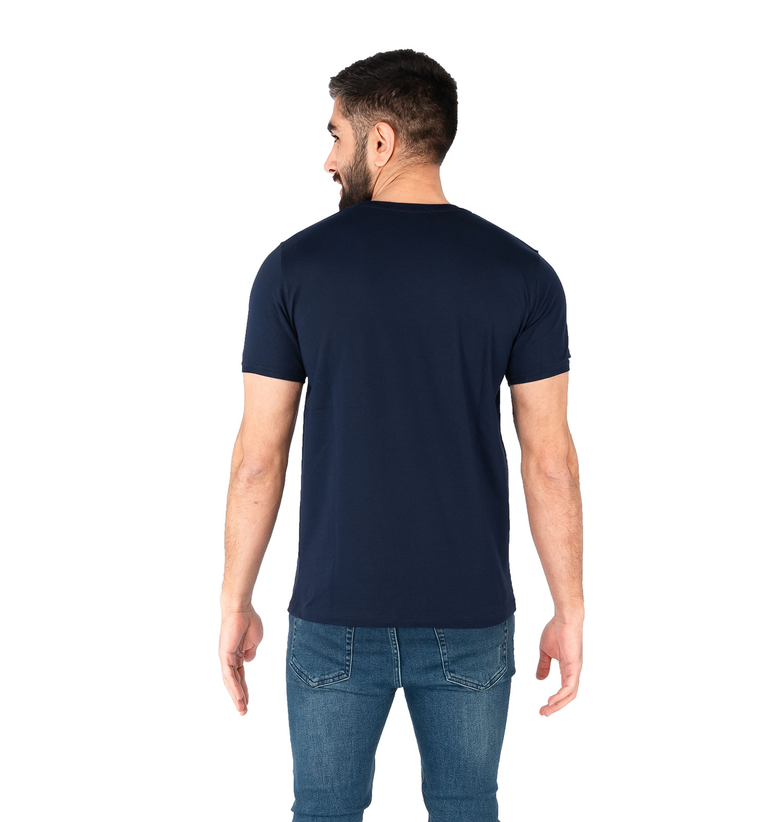 تیشرت Nike یقه گردمردانه سرمه ای ساده مدل 43692