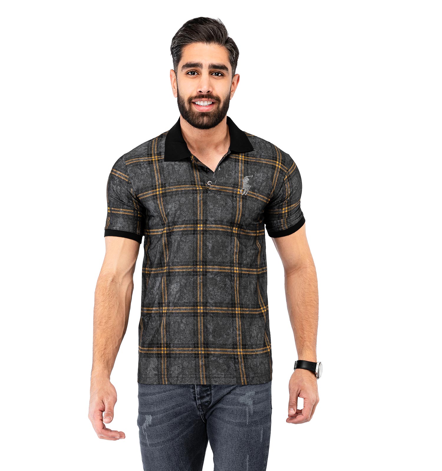 پولوشرت مردانه چهارخانه Polo مدل 36889