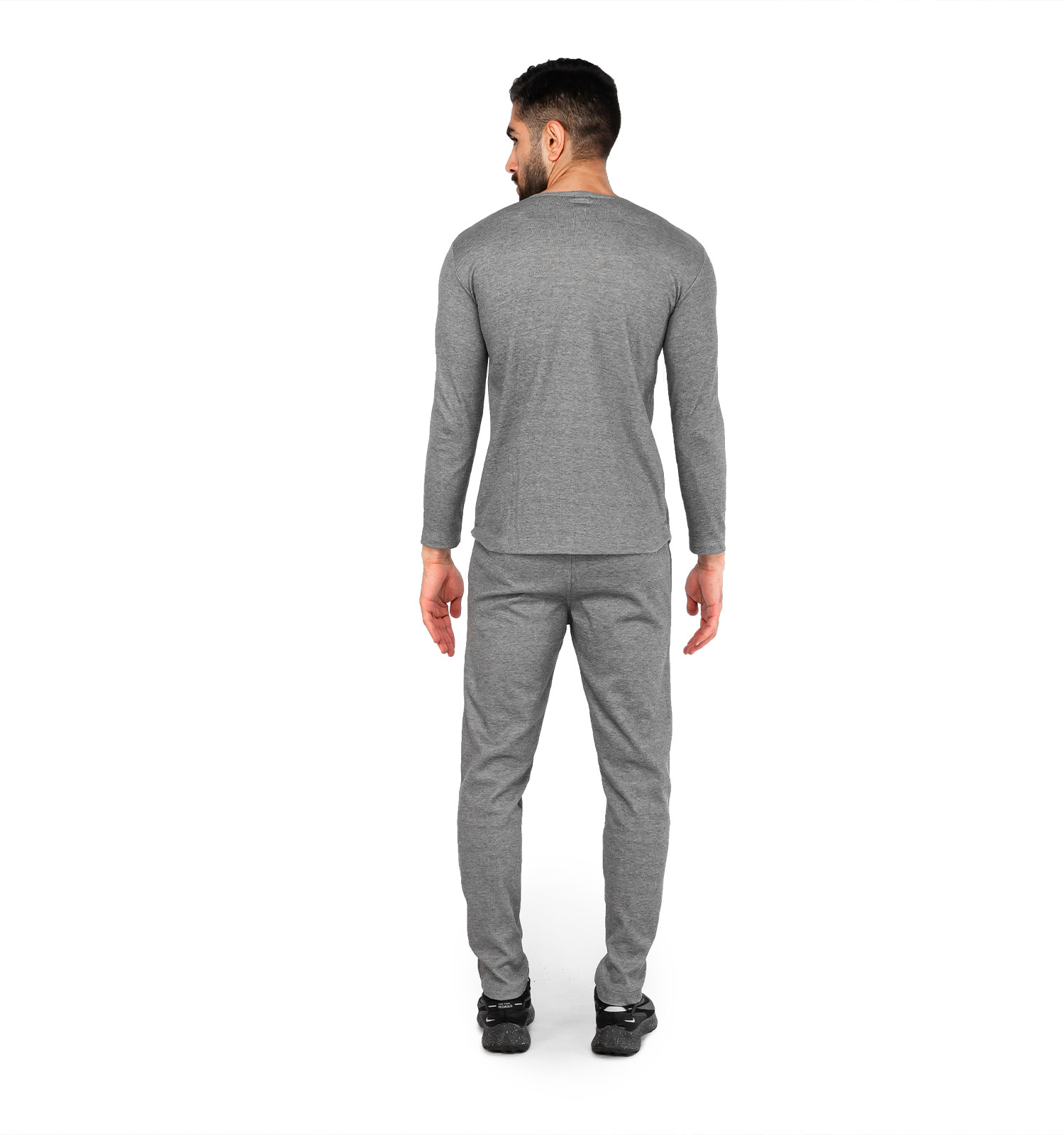 ست مردانه بلوز شلوار آستین بلند Nike ساده یقه گرد مدل 44658