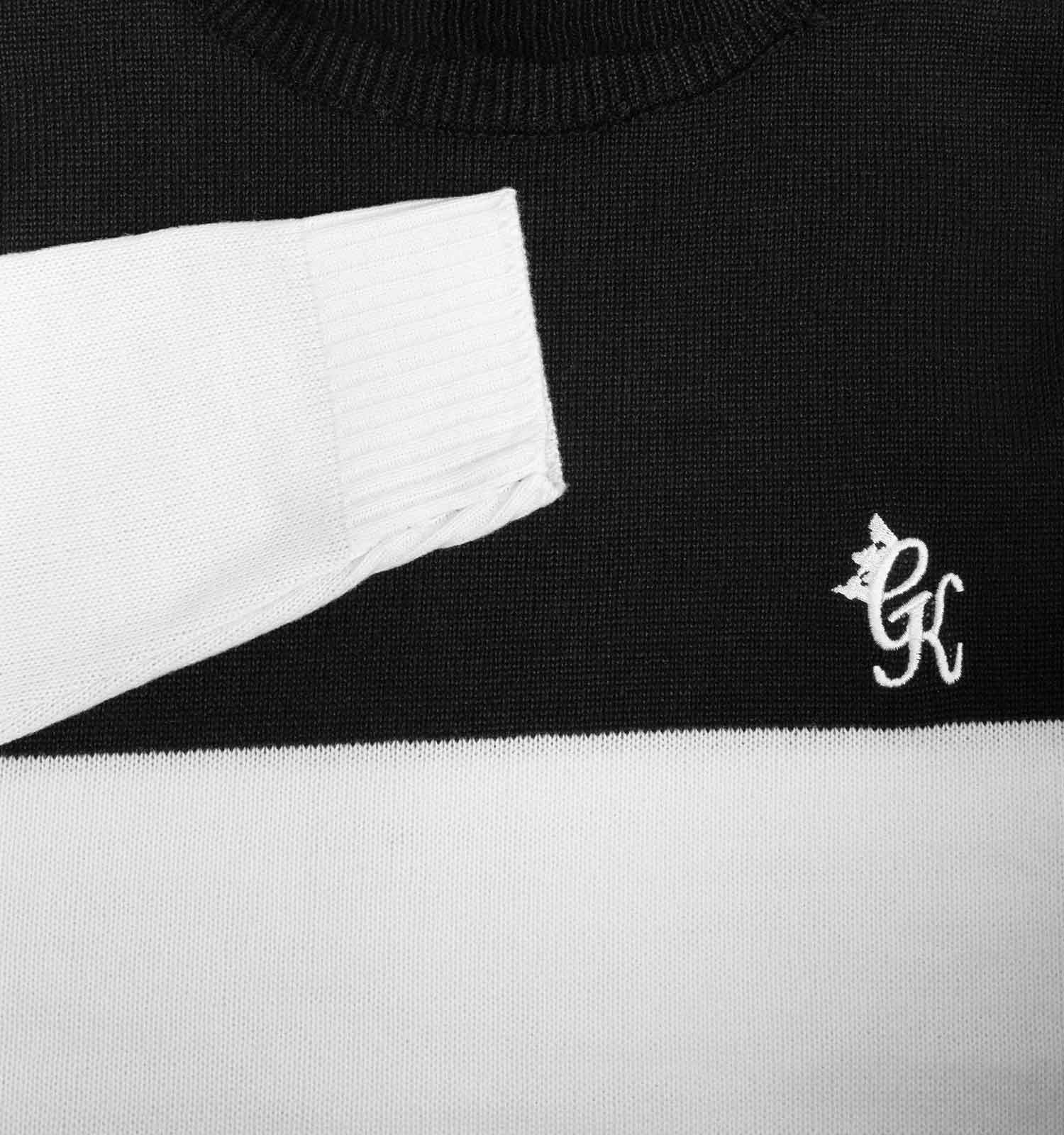 بافت مردانه یقه اسکی فری سایز طرحدار CK مدل 45899