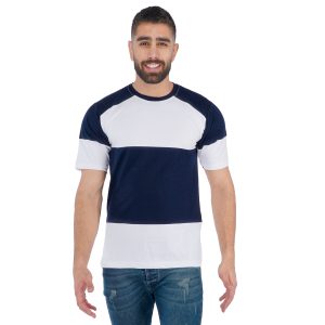 تیشرت یقه گرد مردانه سفید ساده مدل 42736