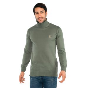 بافت مردانه ساده یقه اسکی Polo مدل 38870