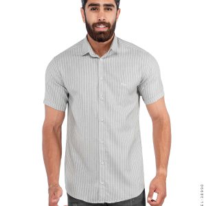 پیراهن مردانه راه راه Alma مدل 38990