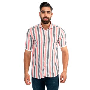 پیراهن مردانه راه راه Zima مدل 39074