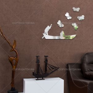 آینه دکوراتیو طرح قایق
