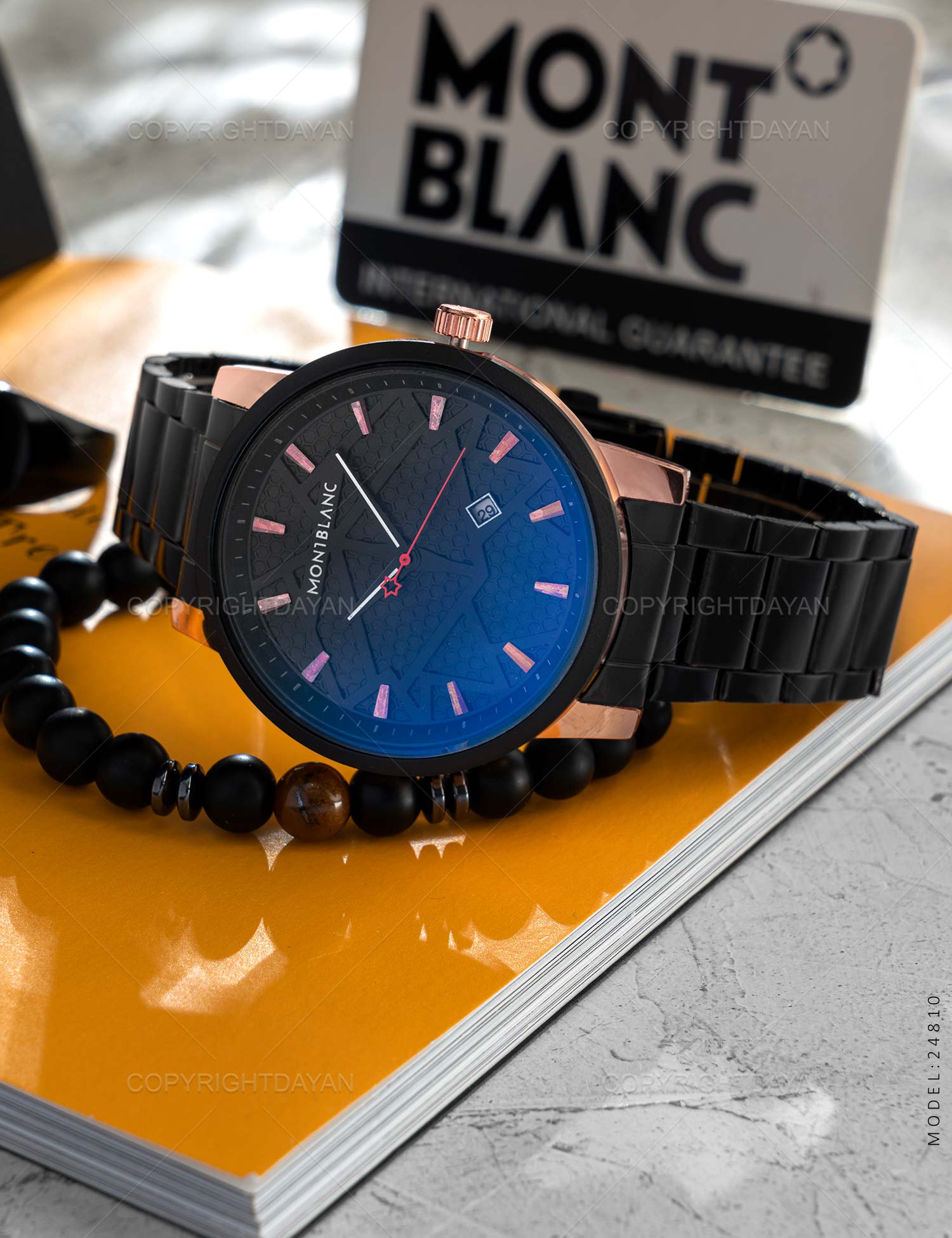 ساعت مچی عقربه ای مردانه Montblanc مدل 24810