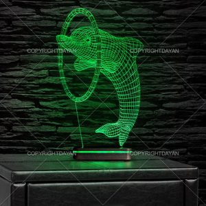 آباژور سه بعدی طرح دلفیناریوم