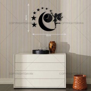 پکیج ساعت دیواری آنجل+آباژور مارپیچ