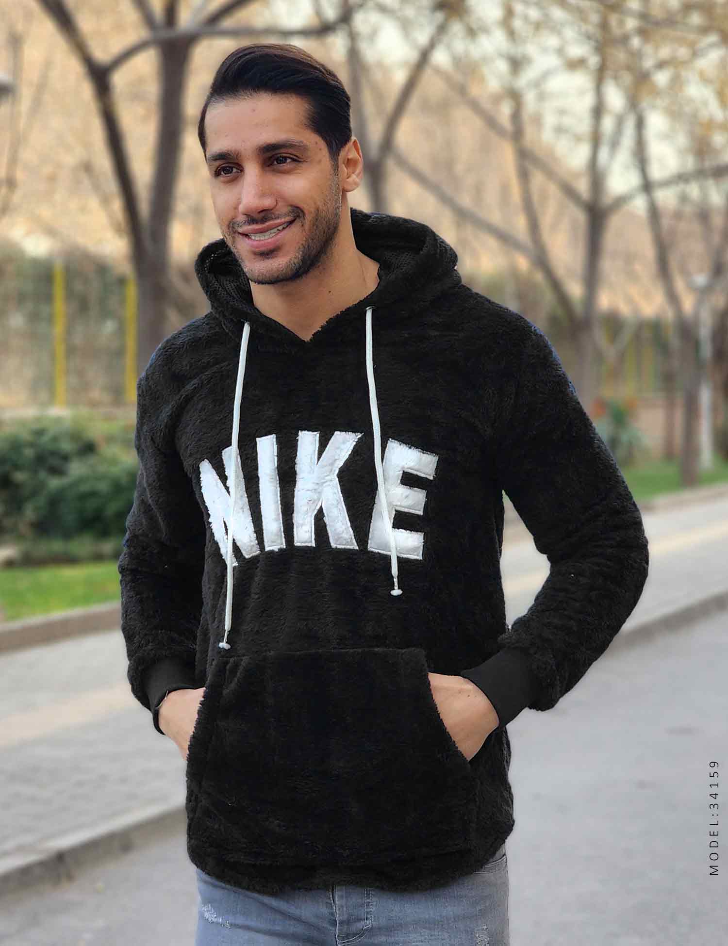 هودی تدی مردانه کلاهدار Nike مدل 34159