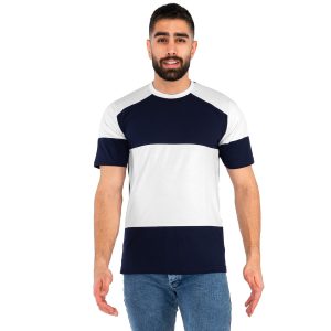 تیشرت یقه گرد مردانه سرمه ای ساده مدل 42739