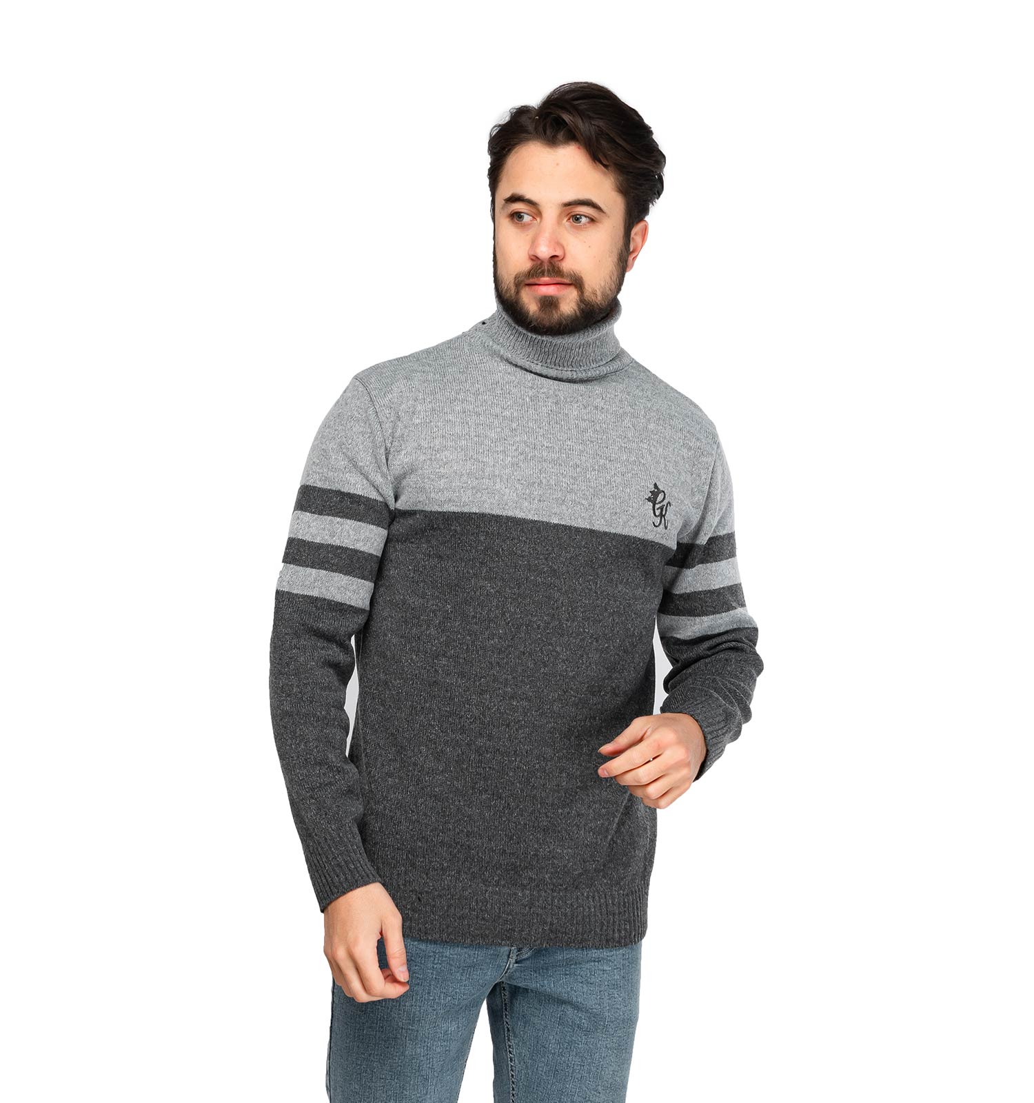 بافت مردانه یقه اسکی CK مدل 45900