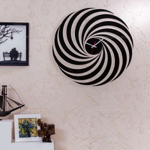 ساعت دیواری روکش مخمل یاسمن