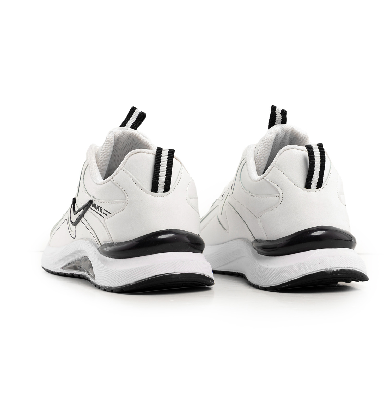 کفش اسپرت Nike مردانه سفید بندی چرم مصنوعی مدل 42690