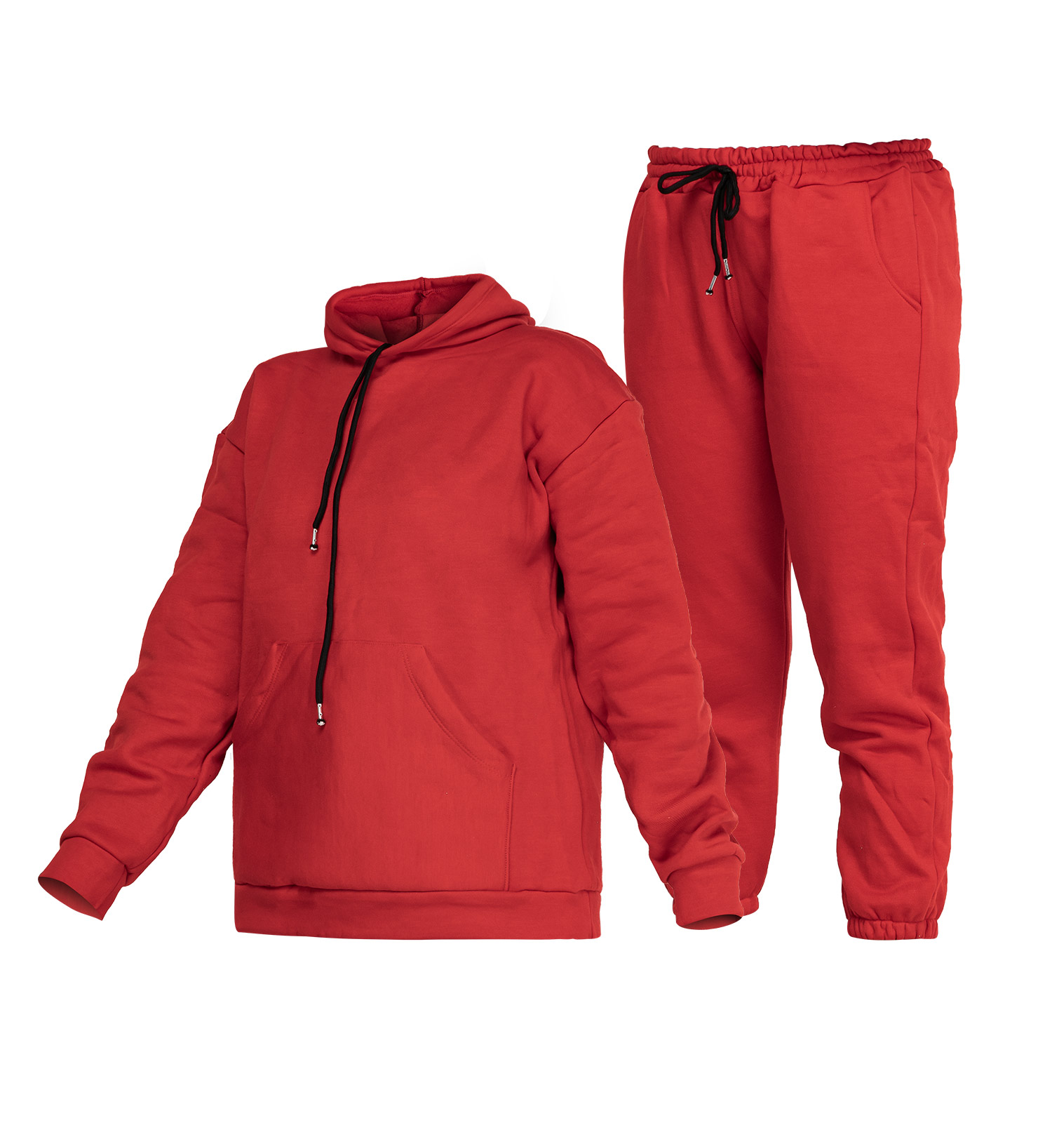 ست هودی شلوار زنانه بیسیک کلاهدار فری سایز مدل 45797