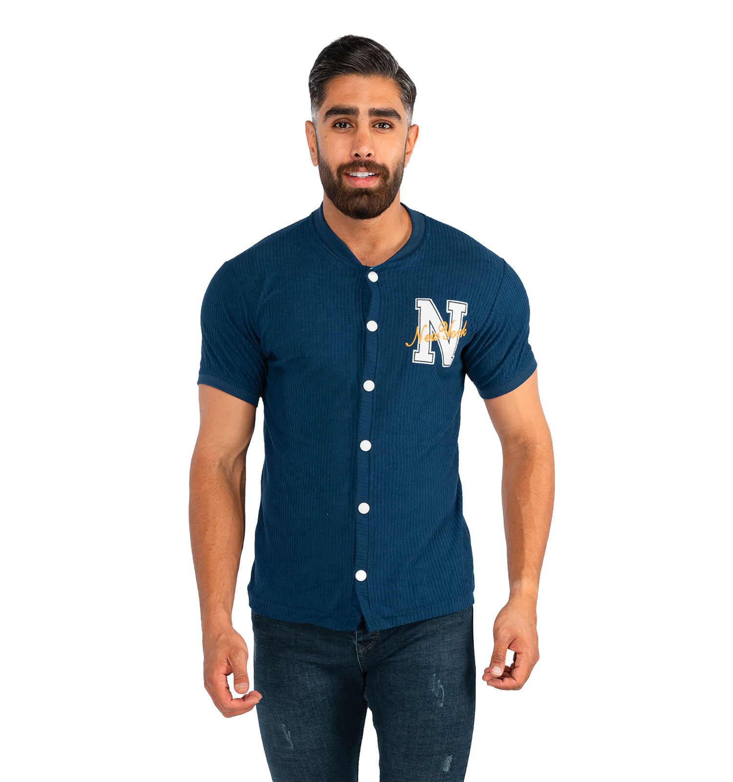 تیشرت مردانه بیسبالی New York مدل 39092