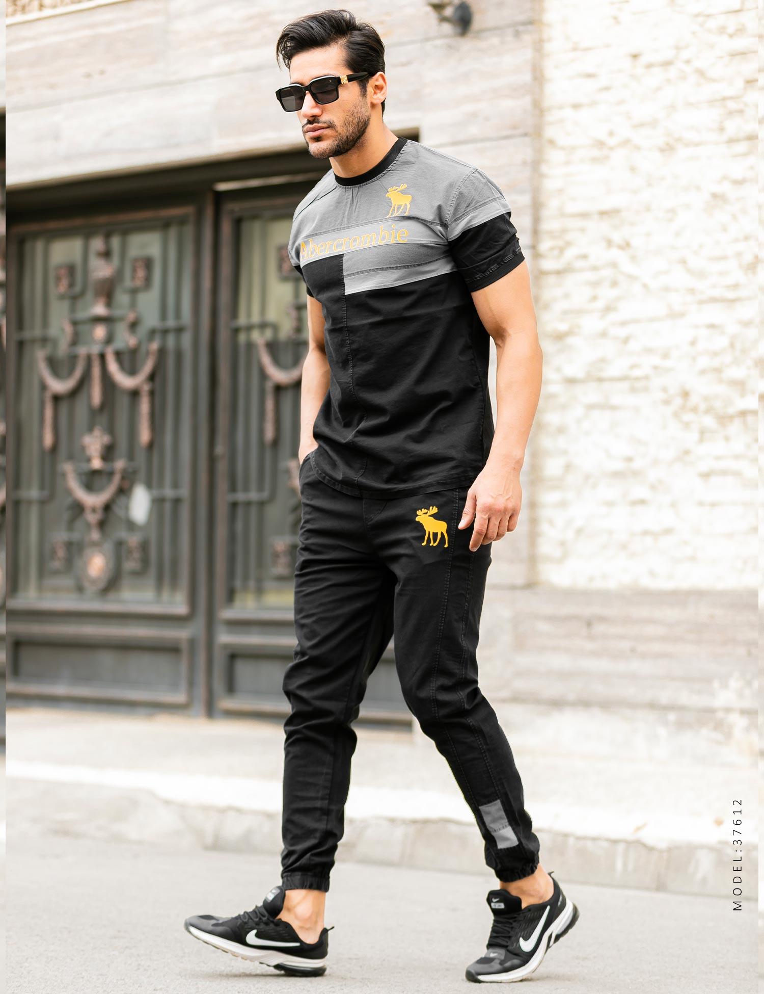 ست تیشرت شلوار اسپرت Abercrombie & Fitch مدل 37612